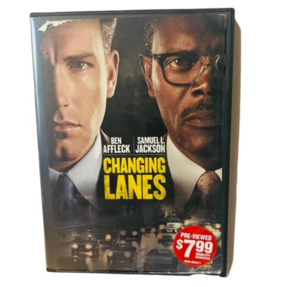 DVD Movie Vtg Changing Lanes Ben Affleck Samuel L Jackson AA dui drinking video
